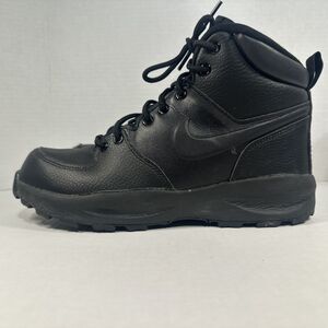 Nike Air Max Goadome ACG Black Leather Waterproof Boots Youth Sz 6Y Women's 7.5